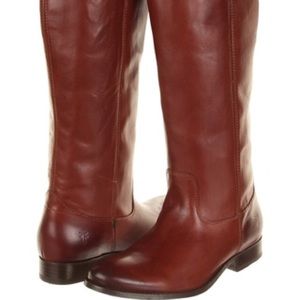 Frye Melissa Button Boot Cognac
